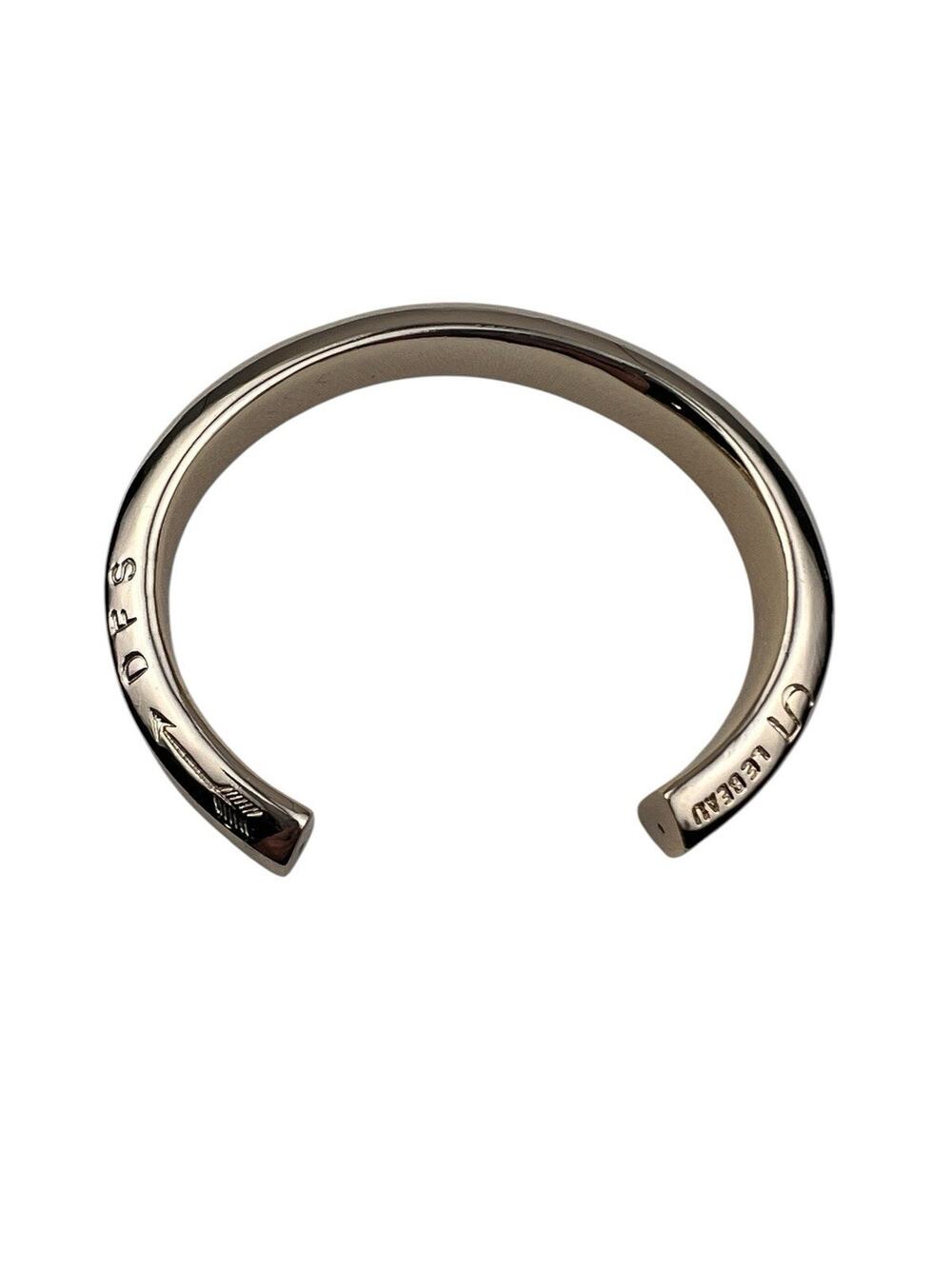 Giles & Brother G&B SES Le Beau 5 DFS Gold Tone Small Cuff Bracelet